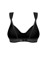 Czarny biustonosz z usztywnianymi miseczkami